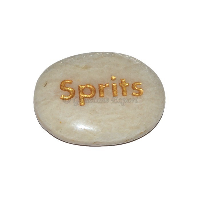 Moon Stone Sprits Engraved Stone