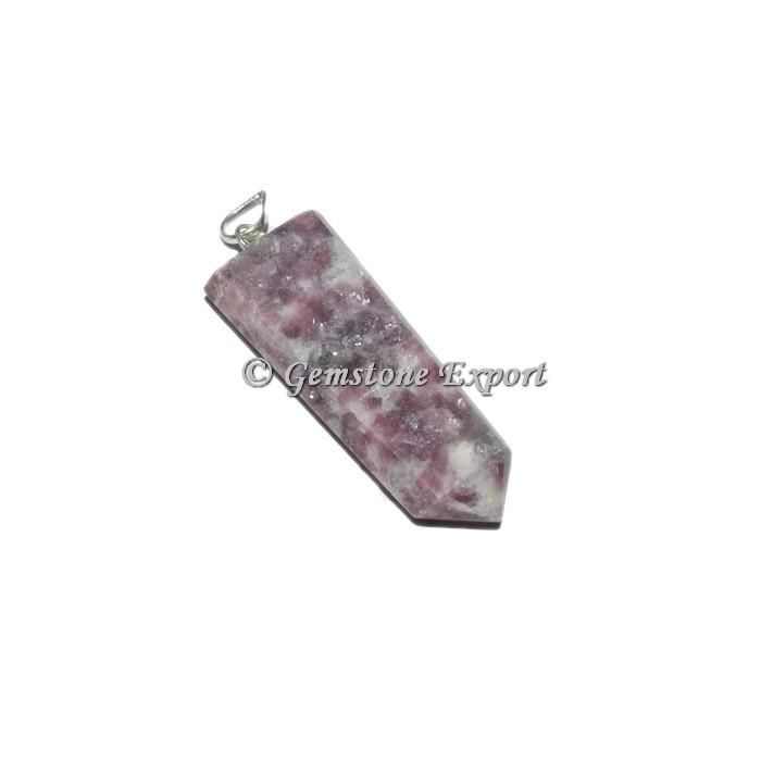 Lepidolite Flat Pencil Pendants