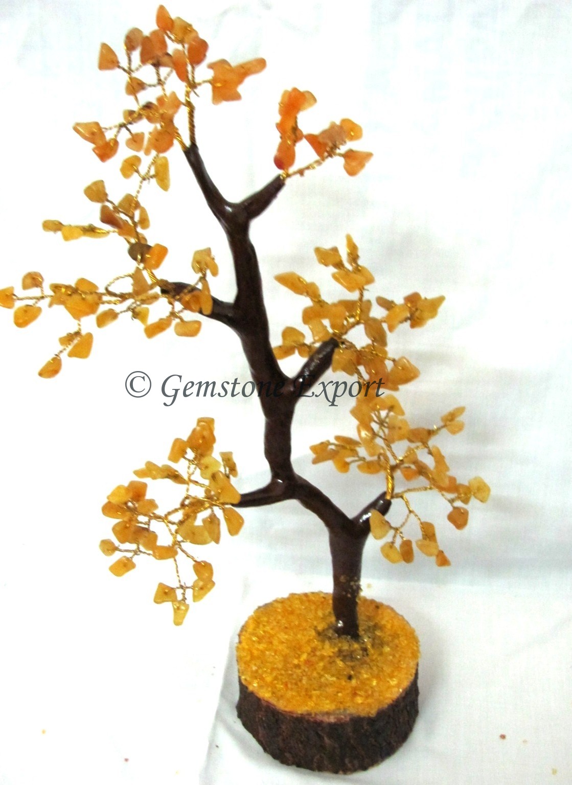 Golden Quartz Gemstone Tree