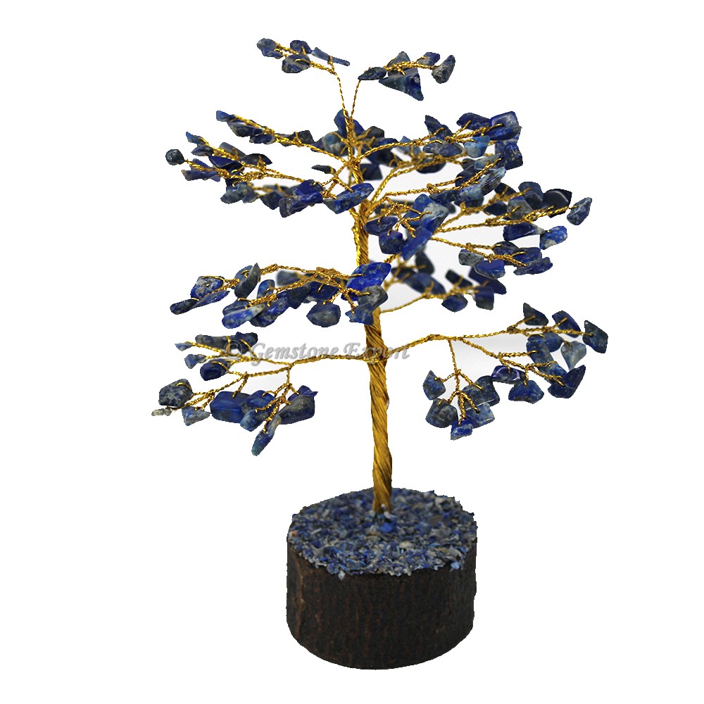 Lapis Lazuli Golden Wire Tree (150 Chips)