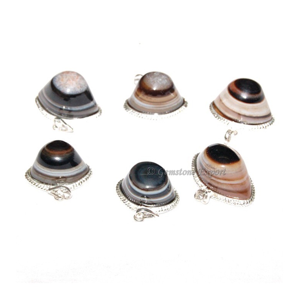 Agate Eye Pendants