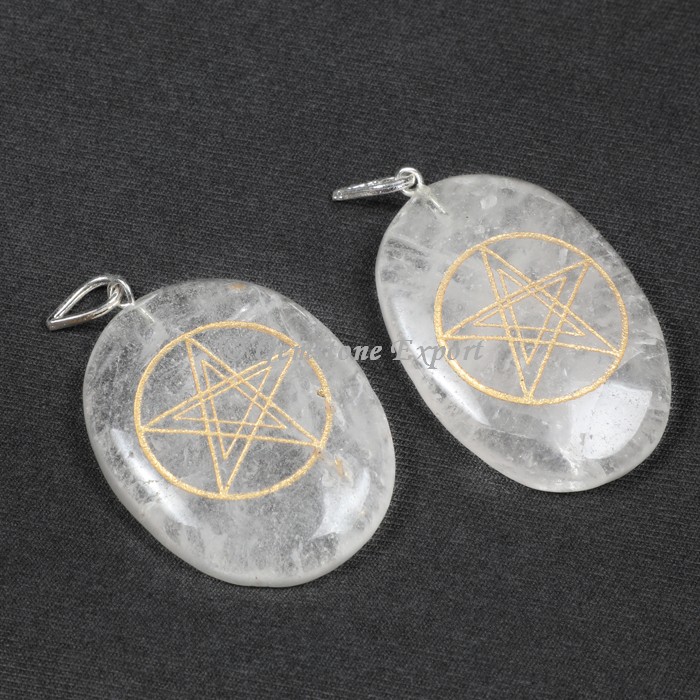 Crystal Pentagram Pendants
