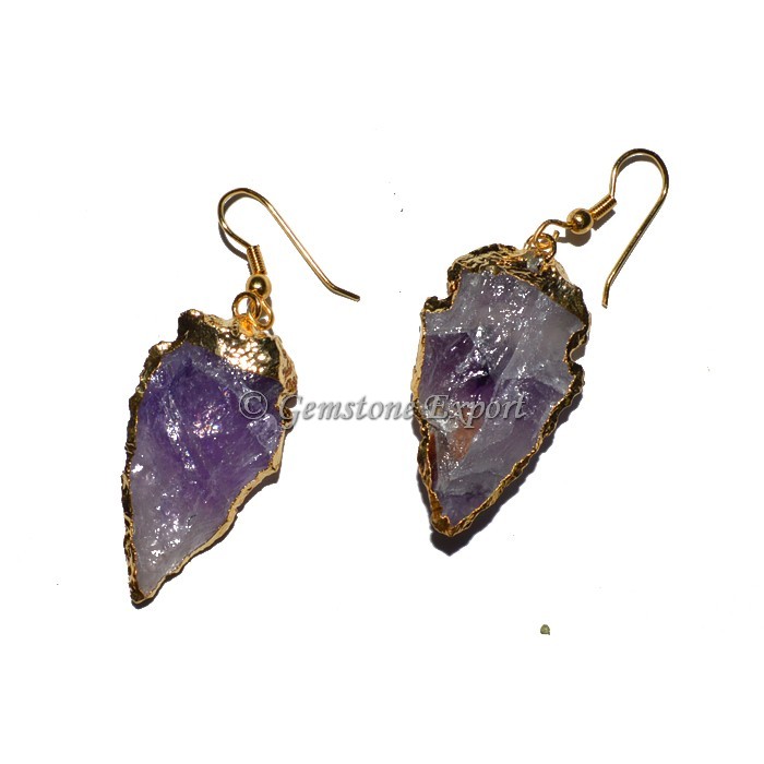 Amethyst Arrowheads Earrings