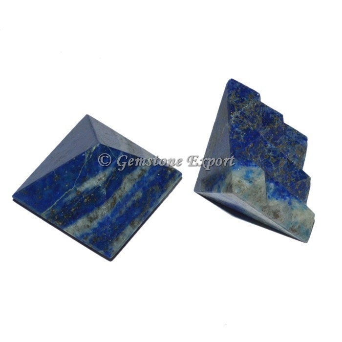Lapis Lazuli Lemurian 9  Cut Vastu Pyramid