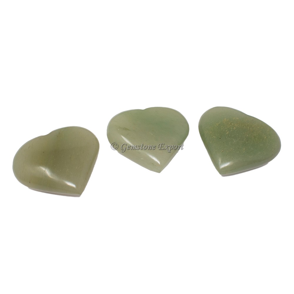 Green Aventurine Big Hearts