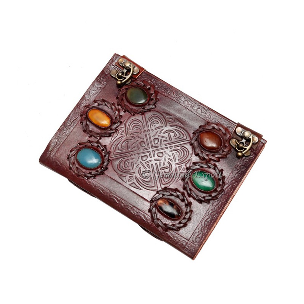 Mix Gemstone Leather Journals