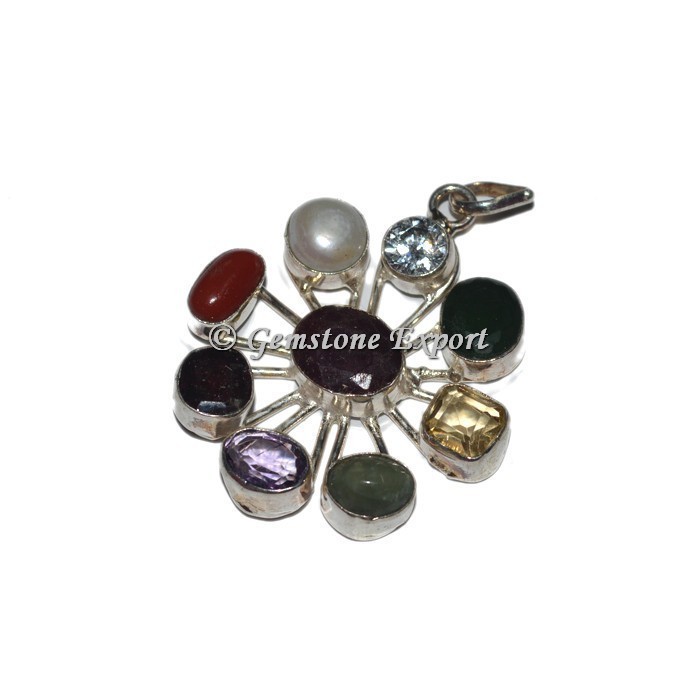 Agate Seven Chakra With Other 2 Stones Yoga Pendants