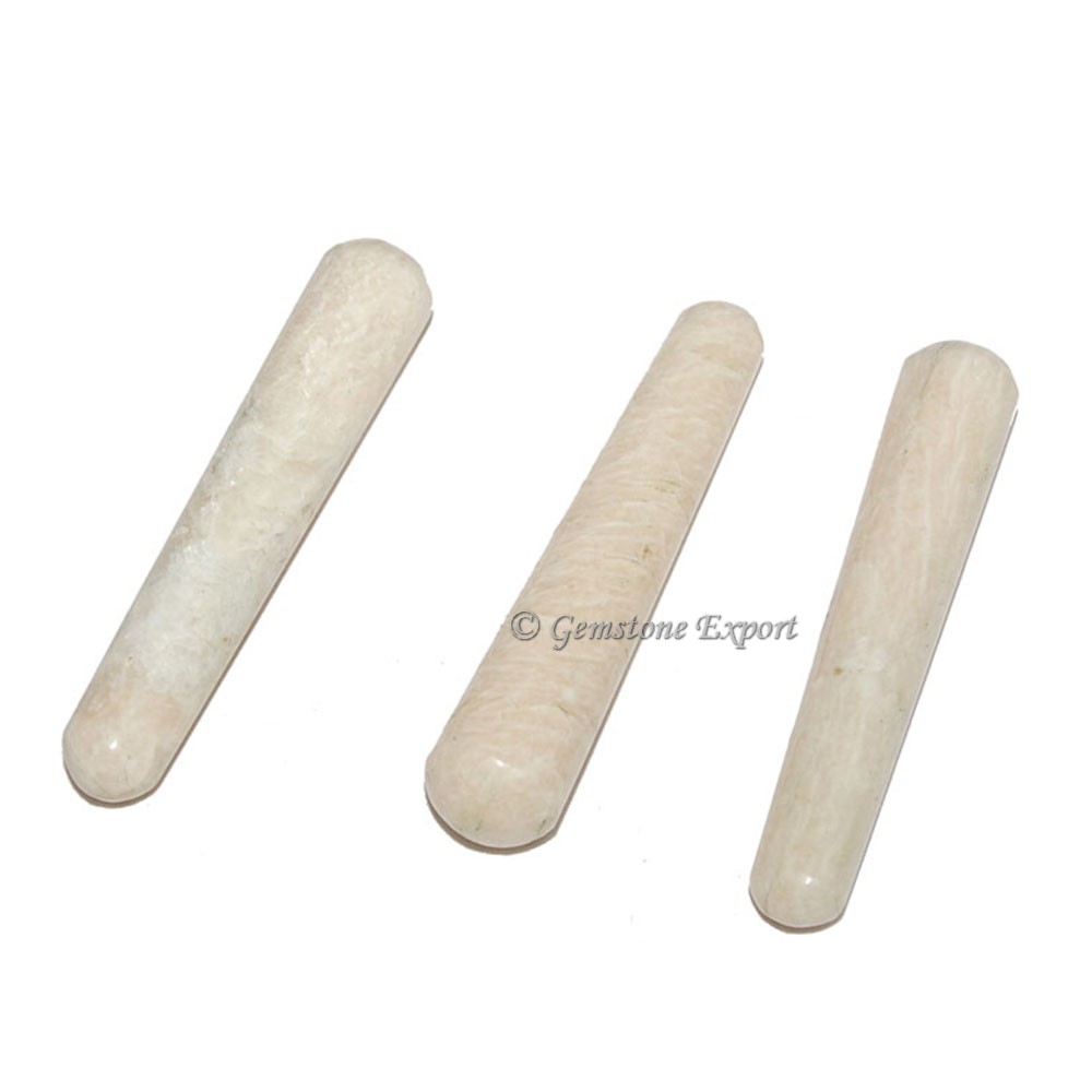 Cream Moonstone Smooth Massage Wand