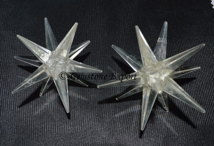 Crystal Quartz 12 Point Big Star