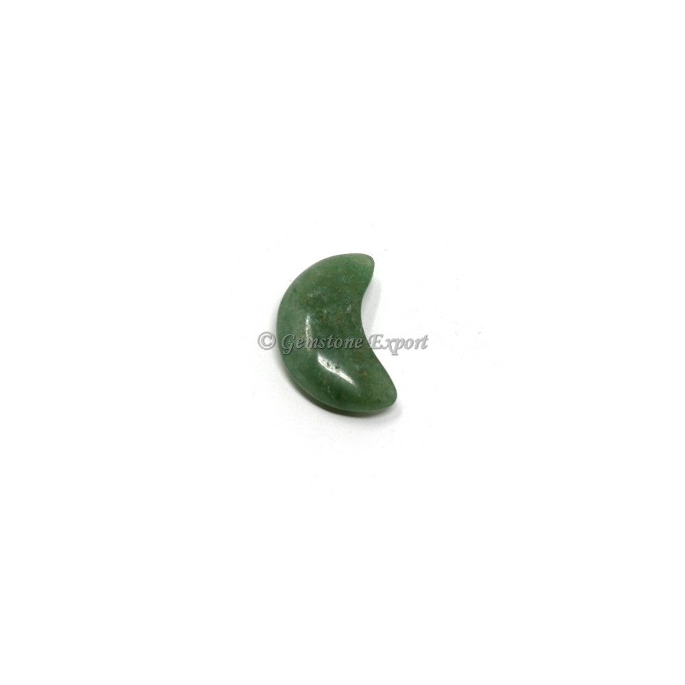 Small Green Aventurine Moon Shaped Stone