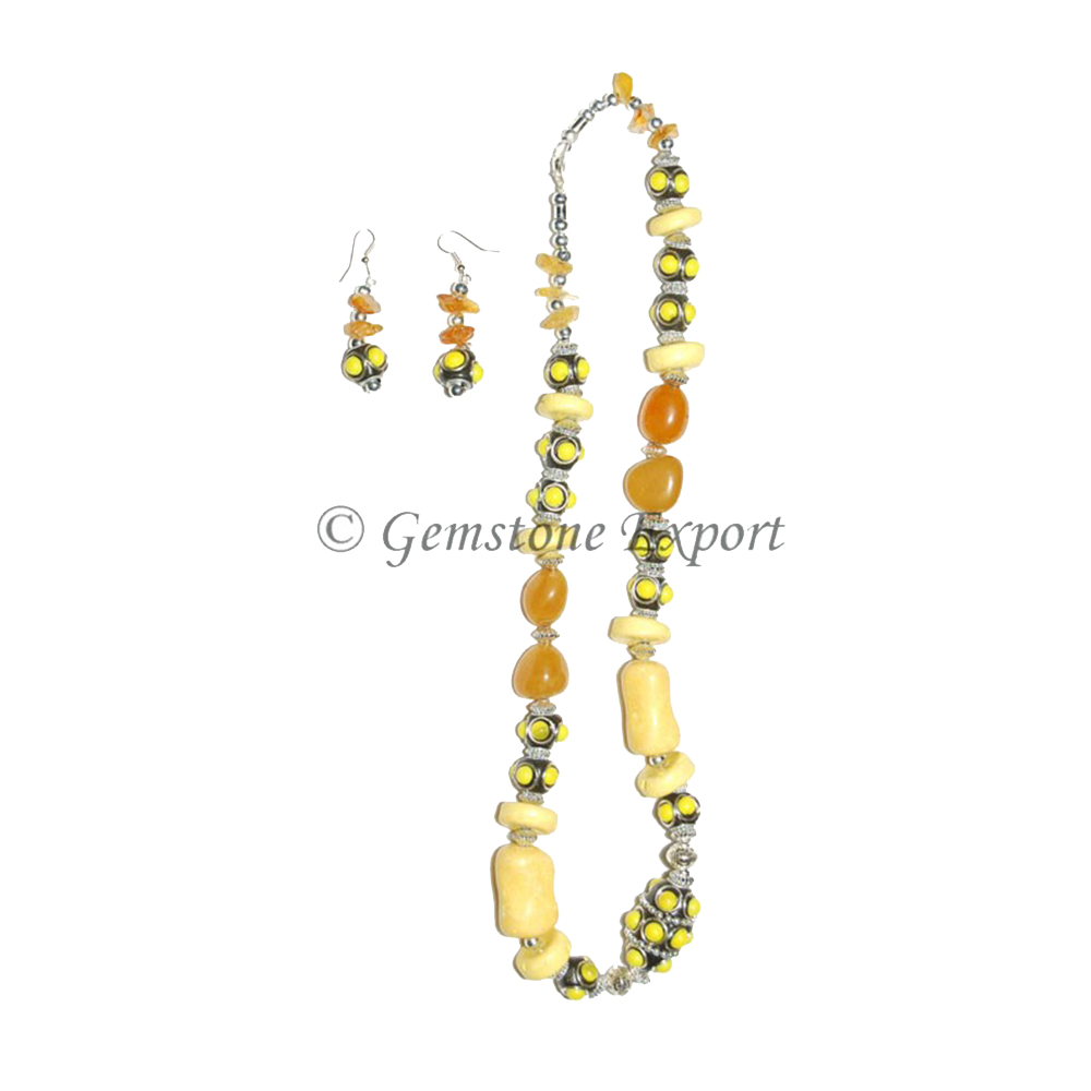 Synthetic Stones Fashion Necklace