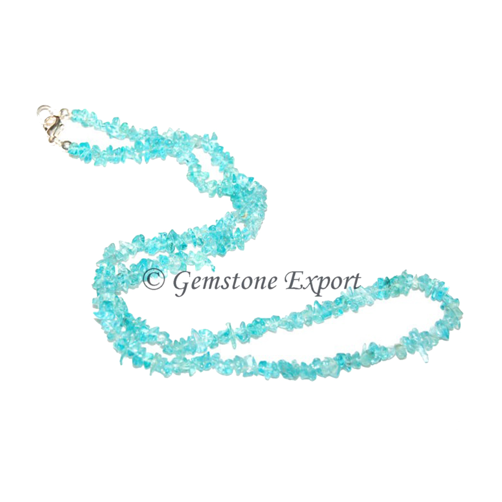 Aquamarine Chips Necklace
