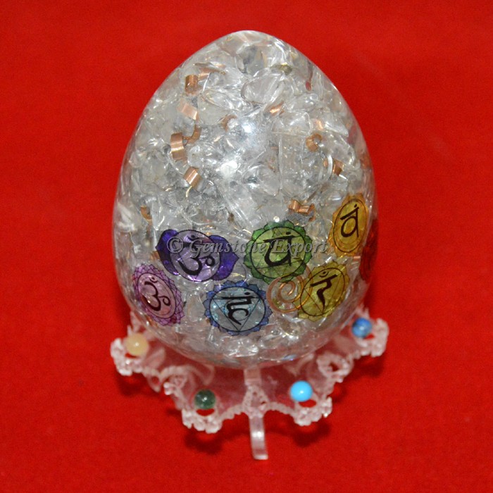 Orgone Printed Chakra Egg Set