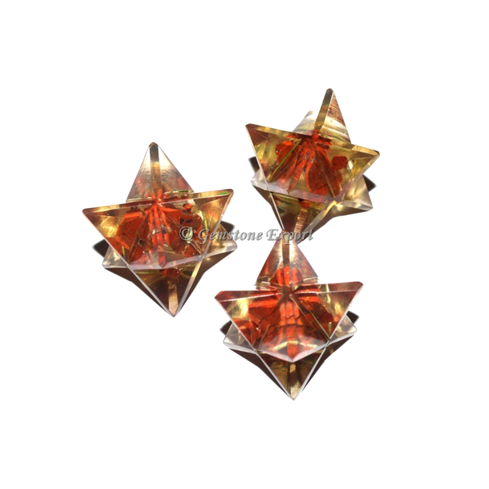Red Jasper Orgone Merkaba Star