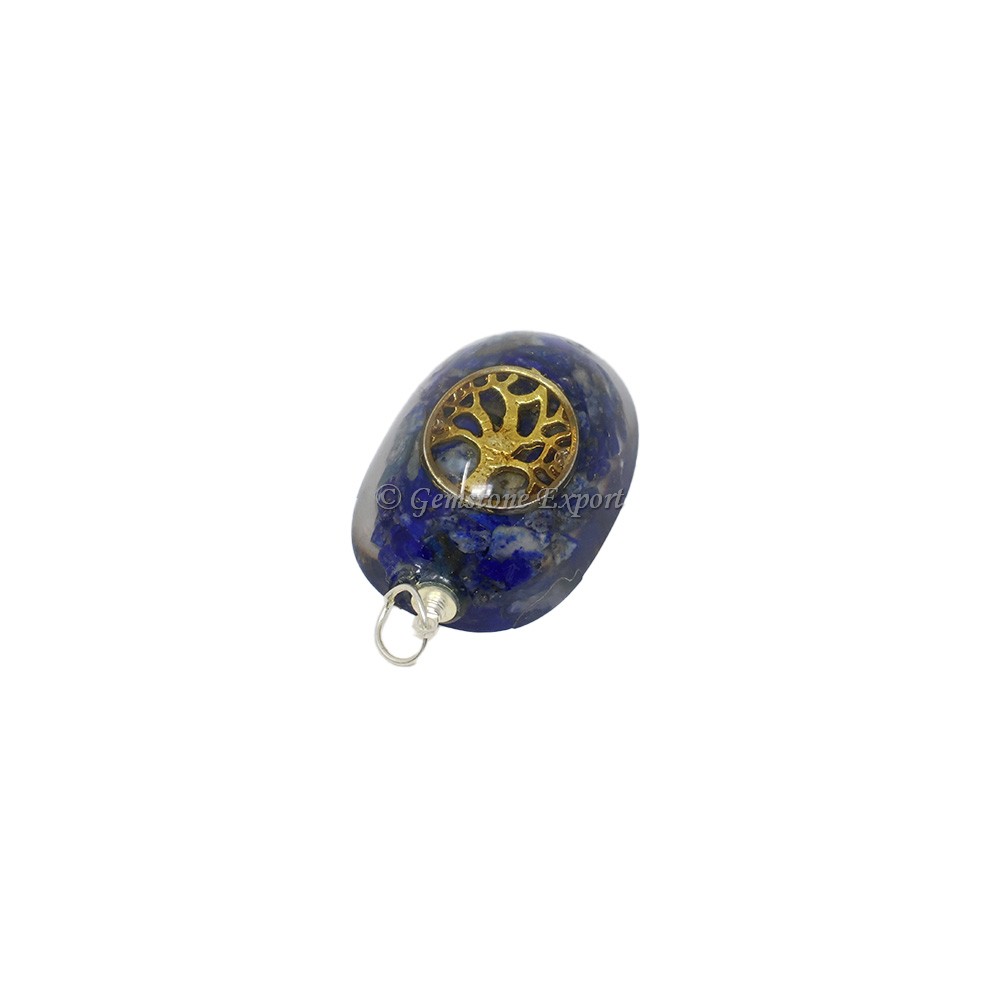 Lapis Lazuli with Tree Of Life Orgone Pendant