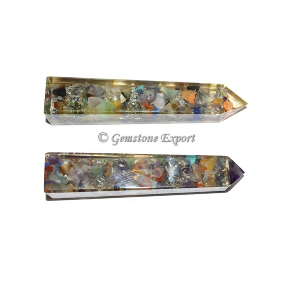 Assorted Gemstone Orgone Tower