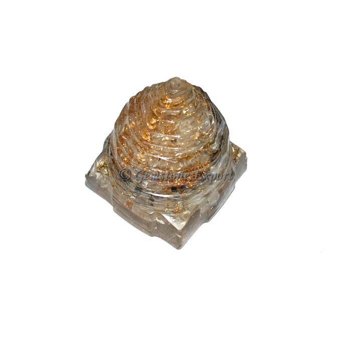 Orgone Shri Yantra Crystal and Tourmaline