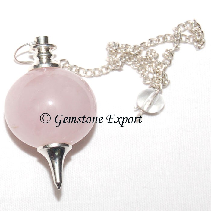 Rose Quartz Ball Pendulums