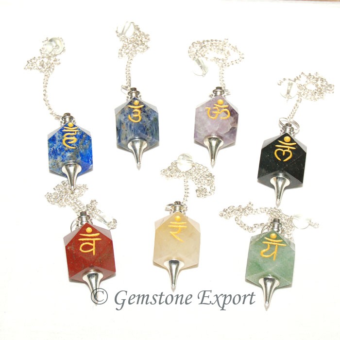 Chakra  Sanskrit Pendulums Set