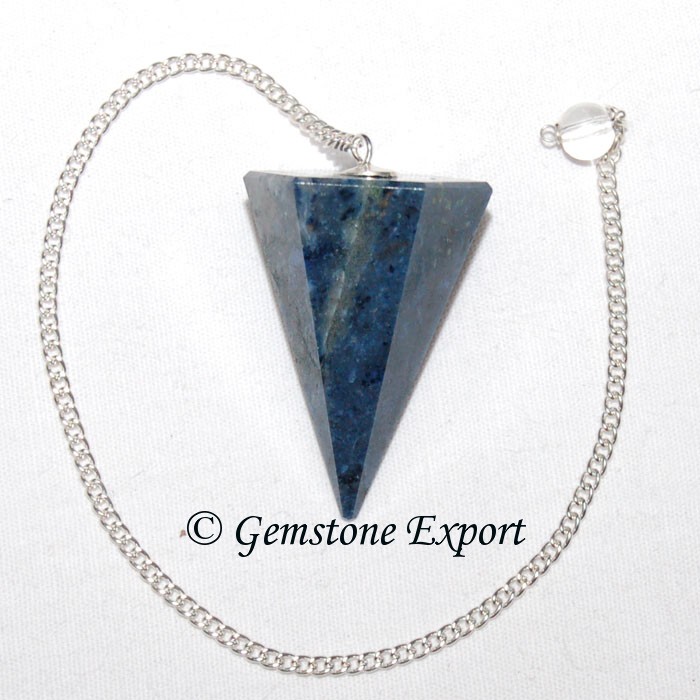 Sodalite 6 Faceted Cone Pendulums