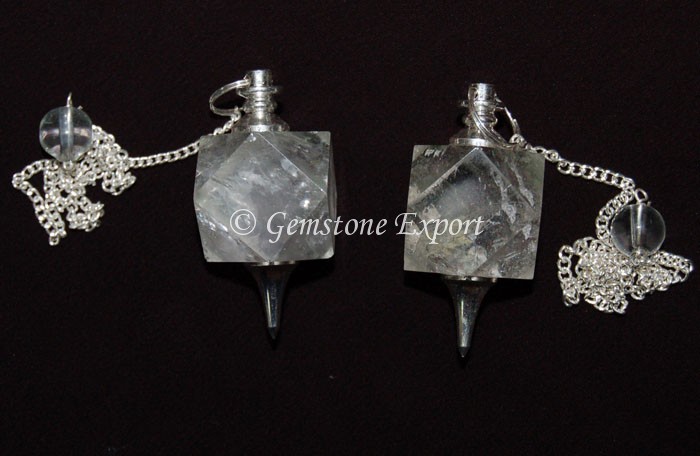 Crystal Quartz Squre Pendulums