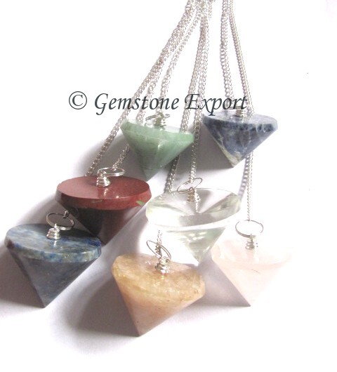 Mix Gemstone Cone Pendulums | Seven Chakra                            