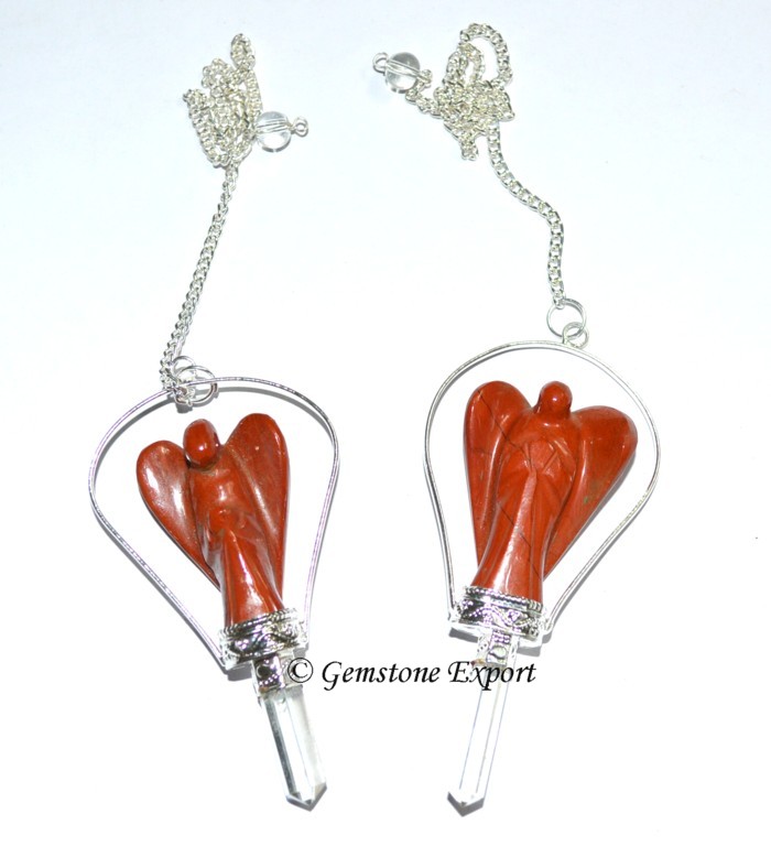 Red Jasper Angels Pendulums