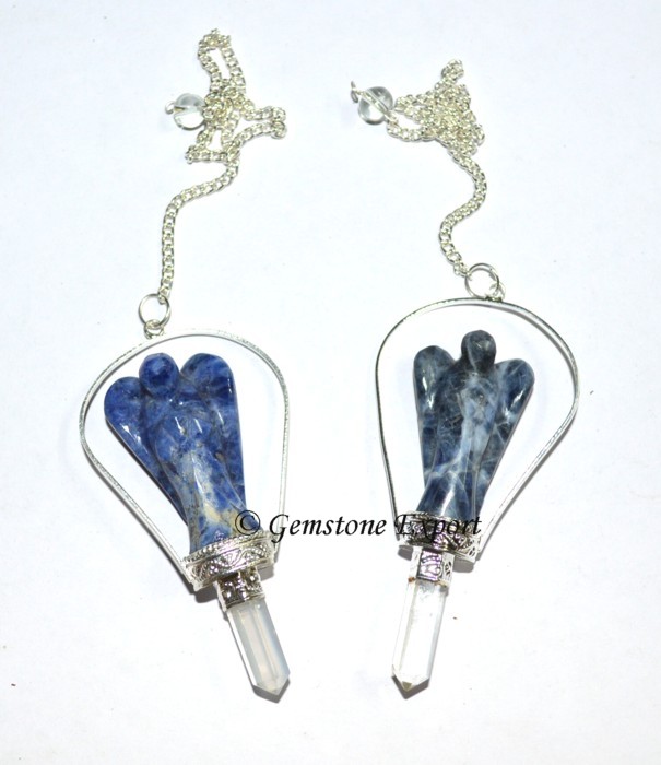 Sodalite Angels Pendulums