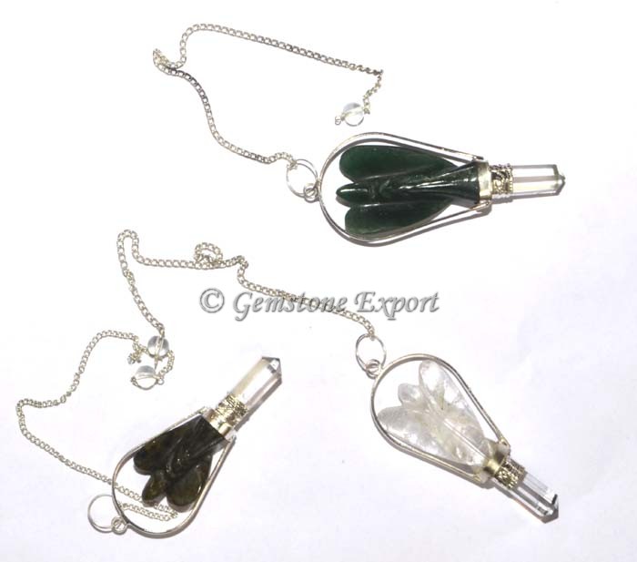 Quartz Stones Angel Pendulum