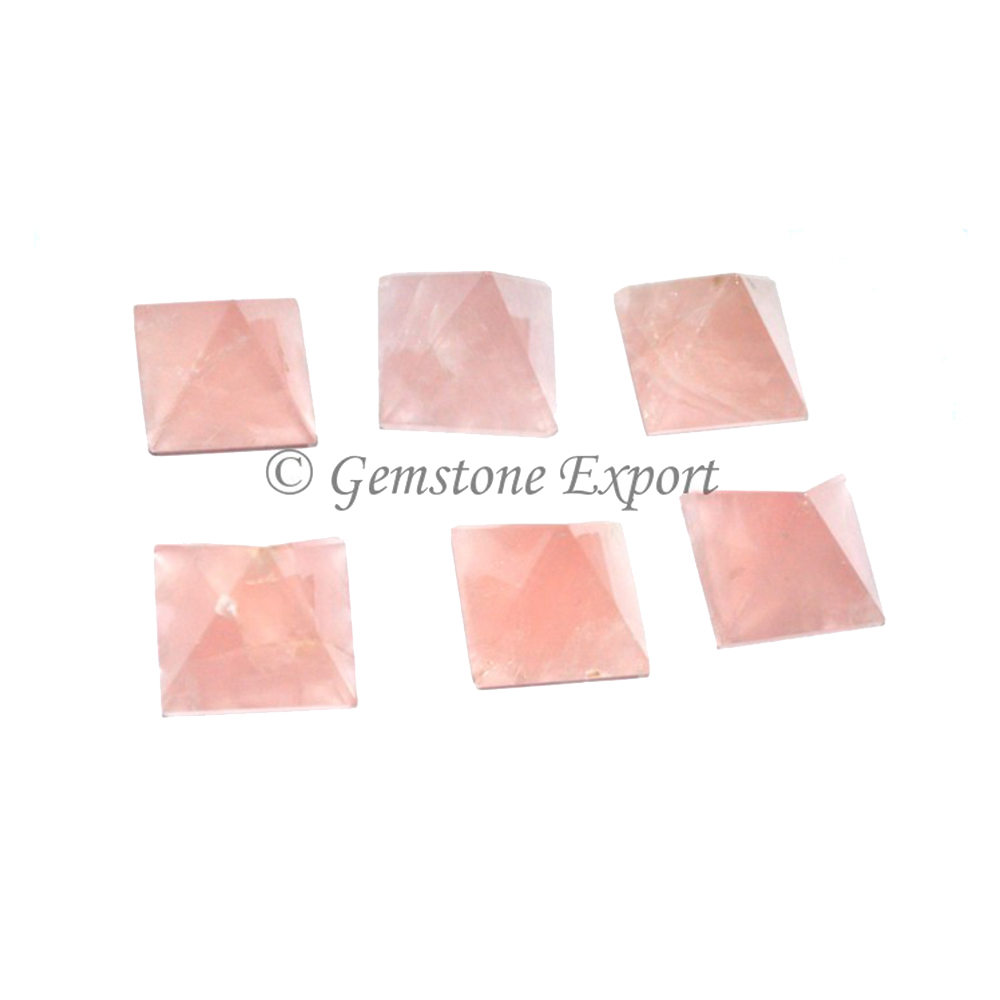 Rose Quartz Small Pyramids