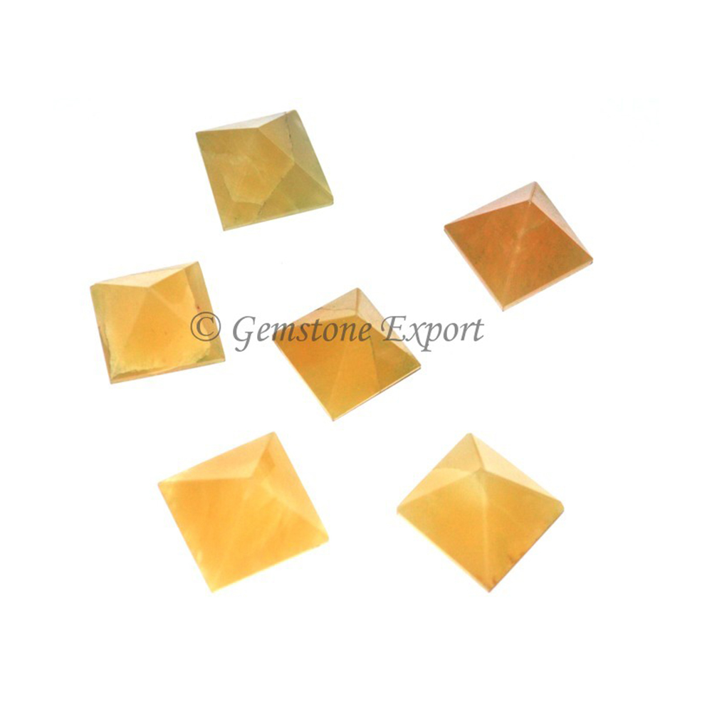 Golden Quartz Small Pyramids