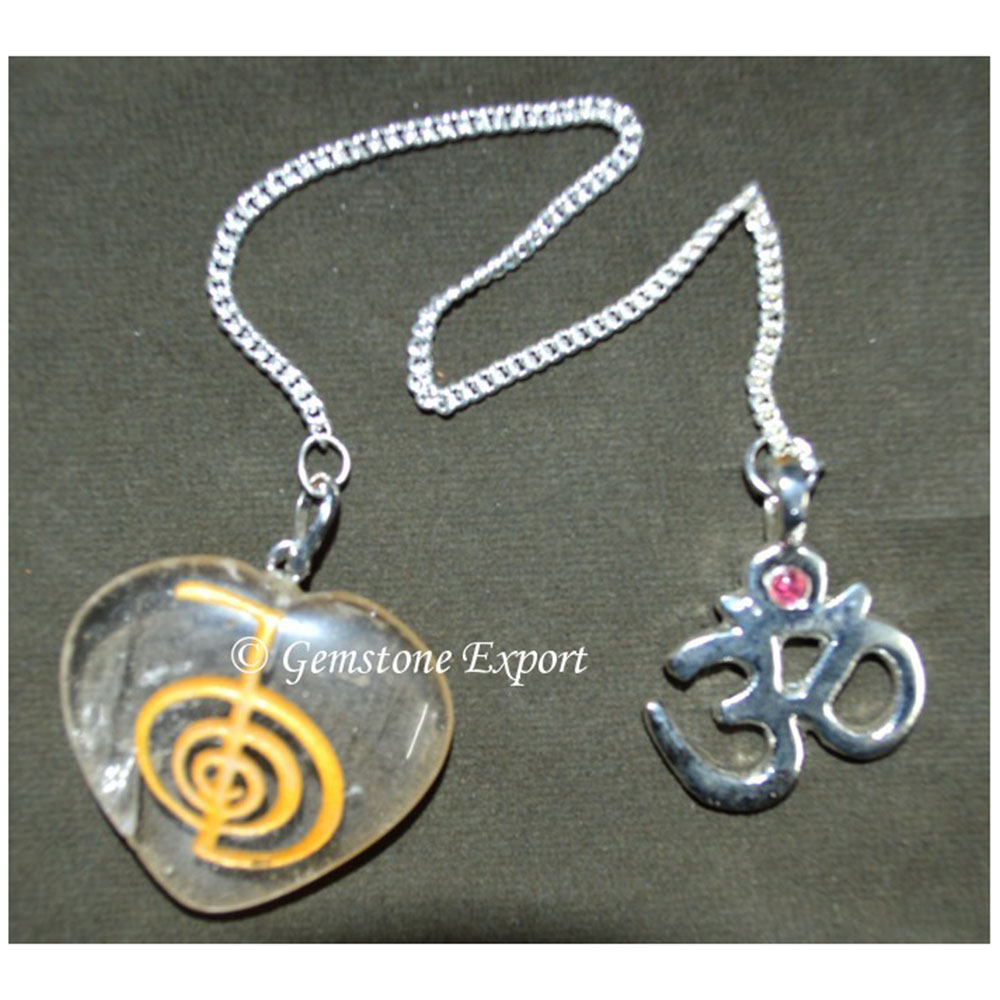 Crystal Quartz ChokoReiki Suncatcher Pendulums