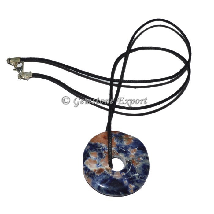 Sodalite Donut Pendant